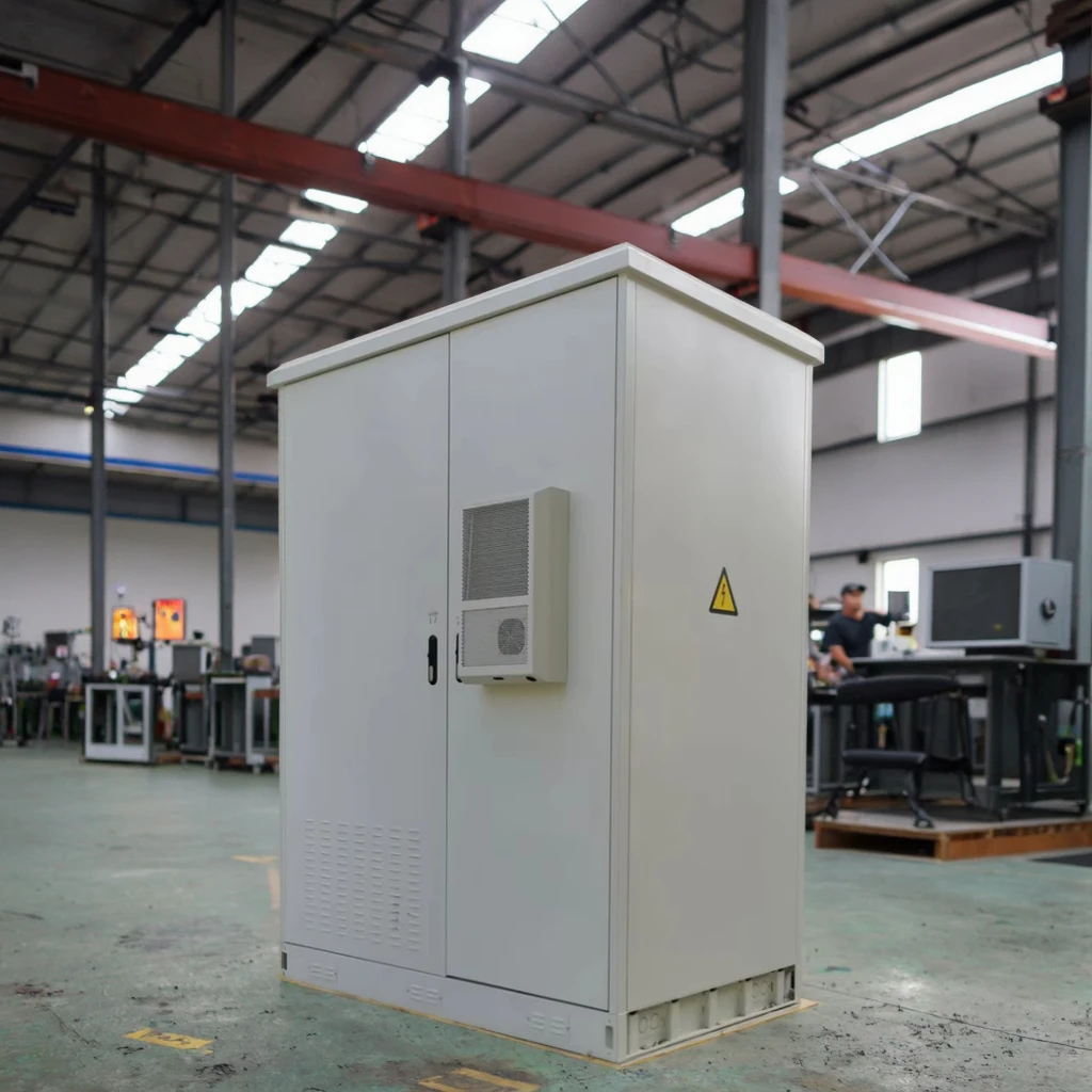 Customizable IP55 Waterproof Aluminum & Stainless Steel Outdoor Electronics Enclosure with Three-Compartment Battery Storage-boxintelecom