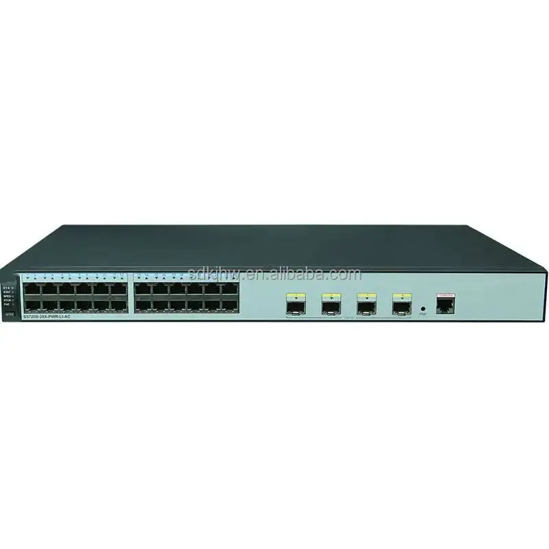 HW Original S5700 Switches 24 Port Gigabit Ethernet 4 SFP 10/100/1000Mbps POE Optical Switch S5720-28X-PWR-LI-AC 0