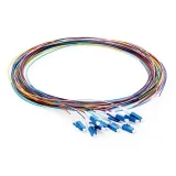 12 Cores Pigtail Fibers Single-Mode Bunch Fiber Optic Pigtail LC/UPC PVC/LSZH Outer Jacket