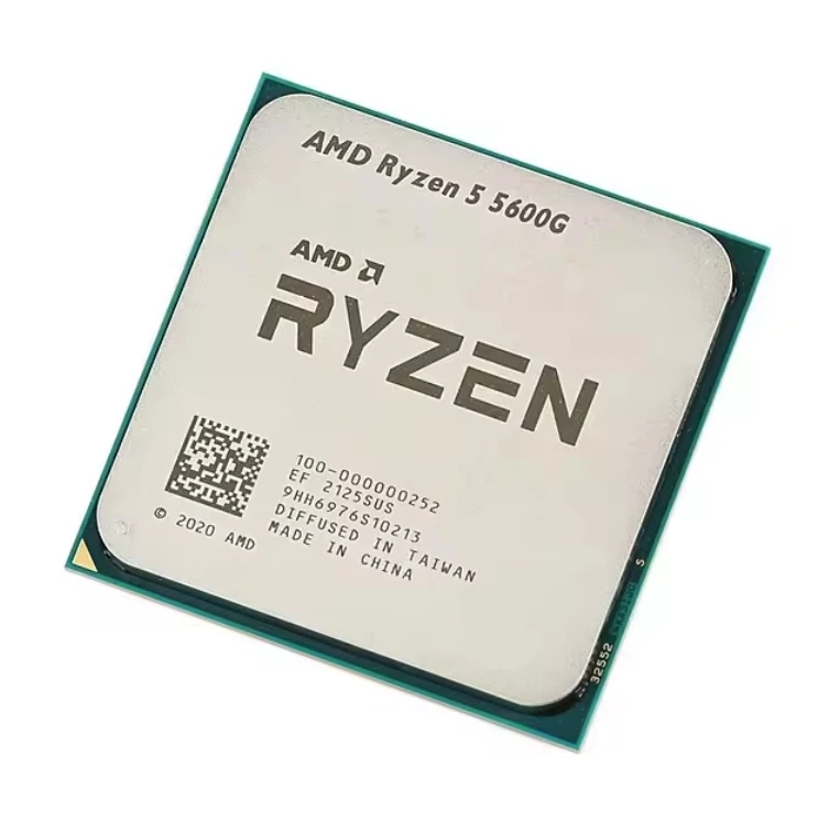 A-M-D 3.9GHz 6 Core 12 Thread AM4 Games CPU for Desktop Computer Motherboard New Original Box AMD R5 5600G-boxintelecom