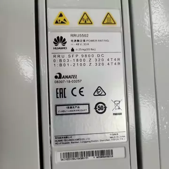 RRU5502 UMTS LTE SMR Scenarios 48V 2T4R 02312BSJ Wireless Infrastructure Equipment for RRU 5250 5909 5916E for 4G WiFi Networks-boxintelecom