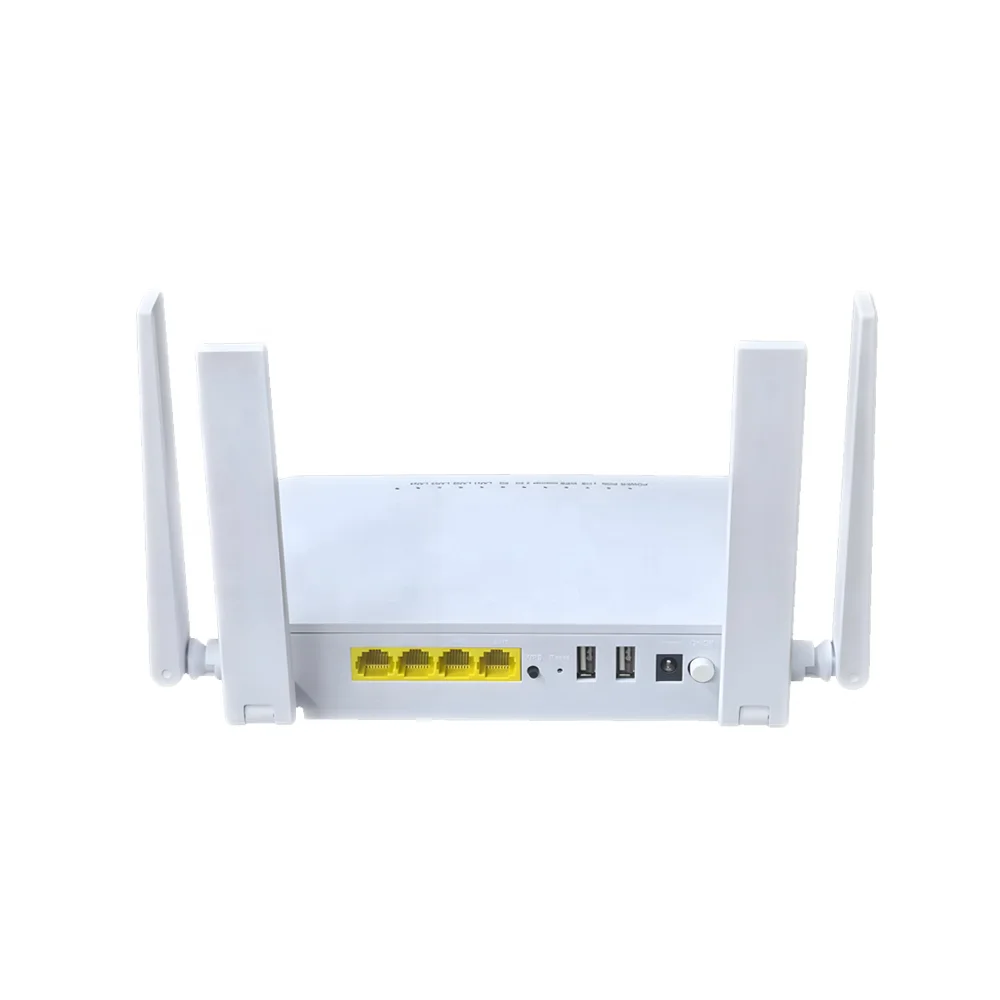 FTTH All New F900P ONT Gpon ONU 4 Port  Epon Xpon ONT 4Ge 2.4G 5G Dual Band WiFi Router Modem-boxintelecom