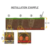 Markerball MB22 Orange Electronic Ball Marker Underground Fiber Tools Electronic Marker Ba