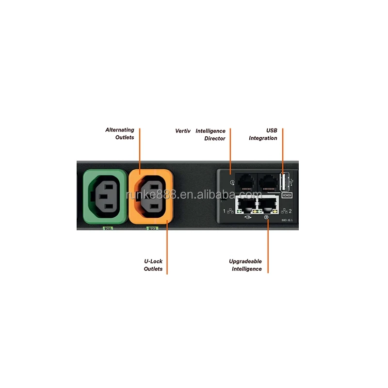 Vertiv Geist GU2 1U Connector Accessory Smart PDU Rack C13/C19 16A/32A Power Distribution Unit for Data Centers-boxintelecom