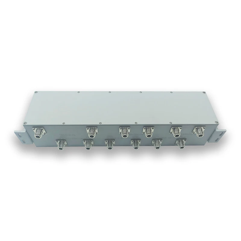 Hot Sale RF Filter Newly High Rejection RF 758-2690MHz 6 in 6 Out Bandpass Cavity Filter f