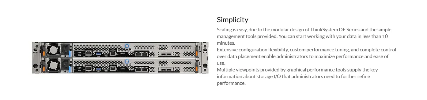 ThinkSystem DE6400H Hybrid Flash Array FC SAN\iSCSI 3