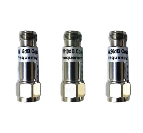 Low VSWR 5W 5dB 10dB 20dB  0-3GHzRF Fixed  Coaxial  Rf Attenuator with N Male to N Female 