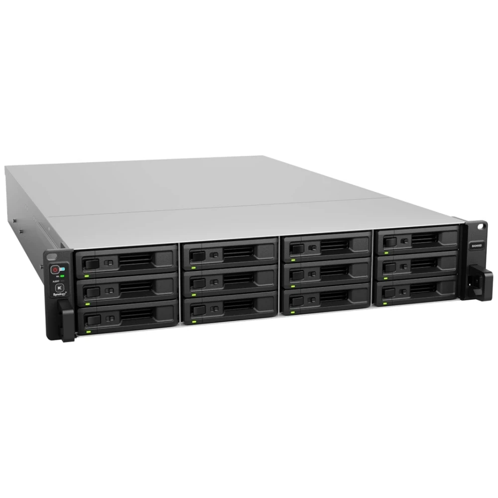 High Availability Synology SA3400D 12-Bay Active-Passive Enclosure with Dual Controllers N