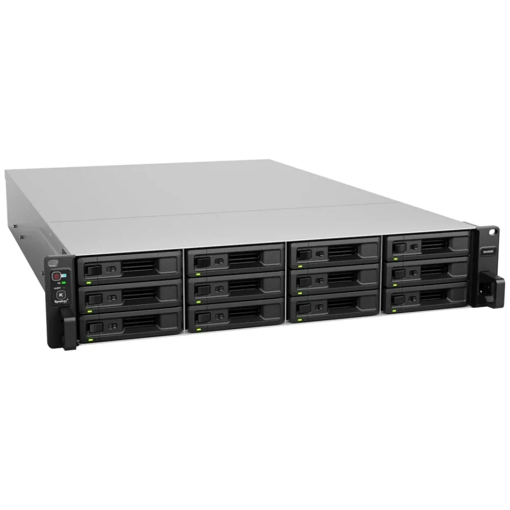 High Availability Synology SA3400D 12-Bay Active-Passive Enclosure with Dual Controllers N