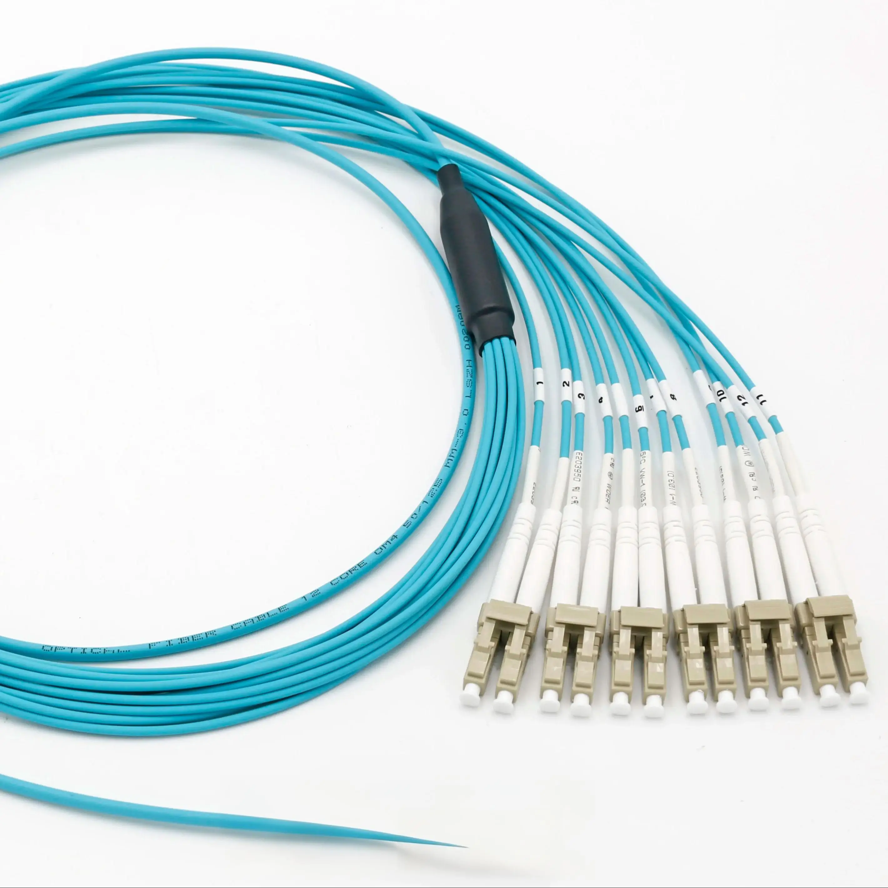 SURFIBER OM3 LC Uniboot Breakout Fiber Patch Cord MPO-Female-5M-OM3-FOO 8/12/24 Core 10G