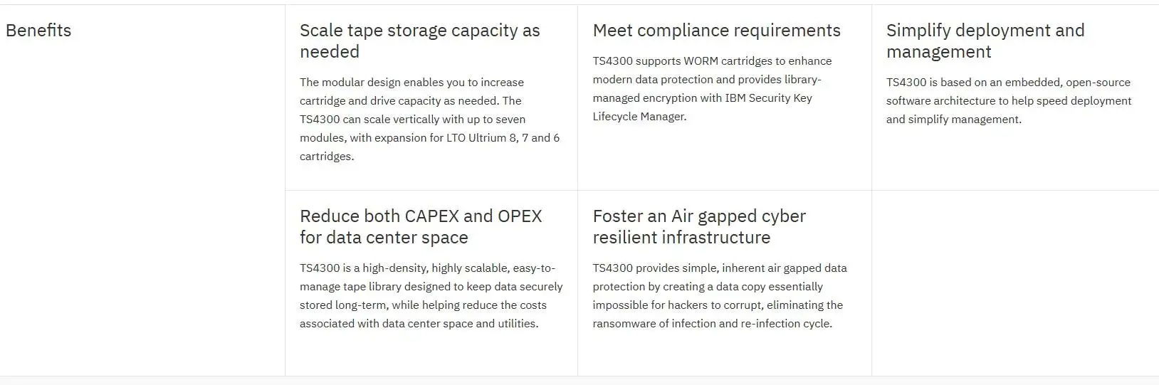 Easy to Use Efficient and Scalable IBM 3u TS4300 Tape Library 2