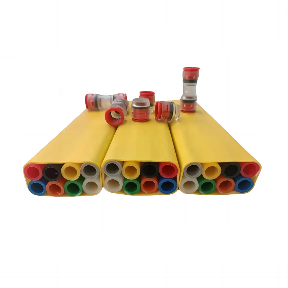 Rectangular 8 Way HDPE Microduct Bundle BFTB8-14/10 for Fiber Optic Cable Blowing Surfiber