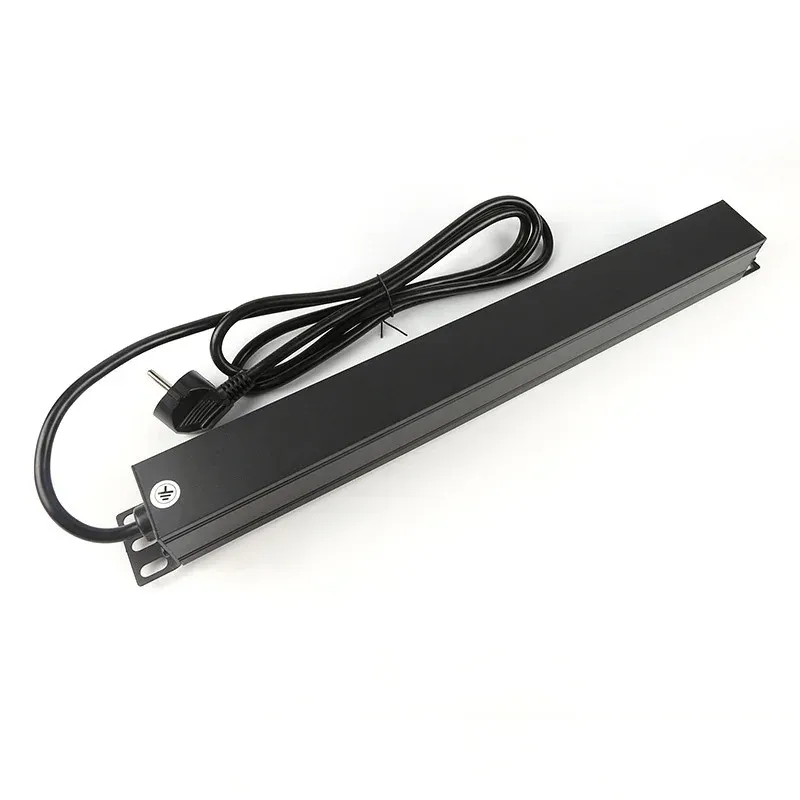 8-bit 1u Pdu German Standard Aluminum Alloy Power Socket for Cabinet Engineering Insert-boxintelecom