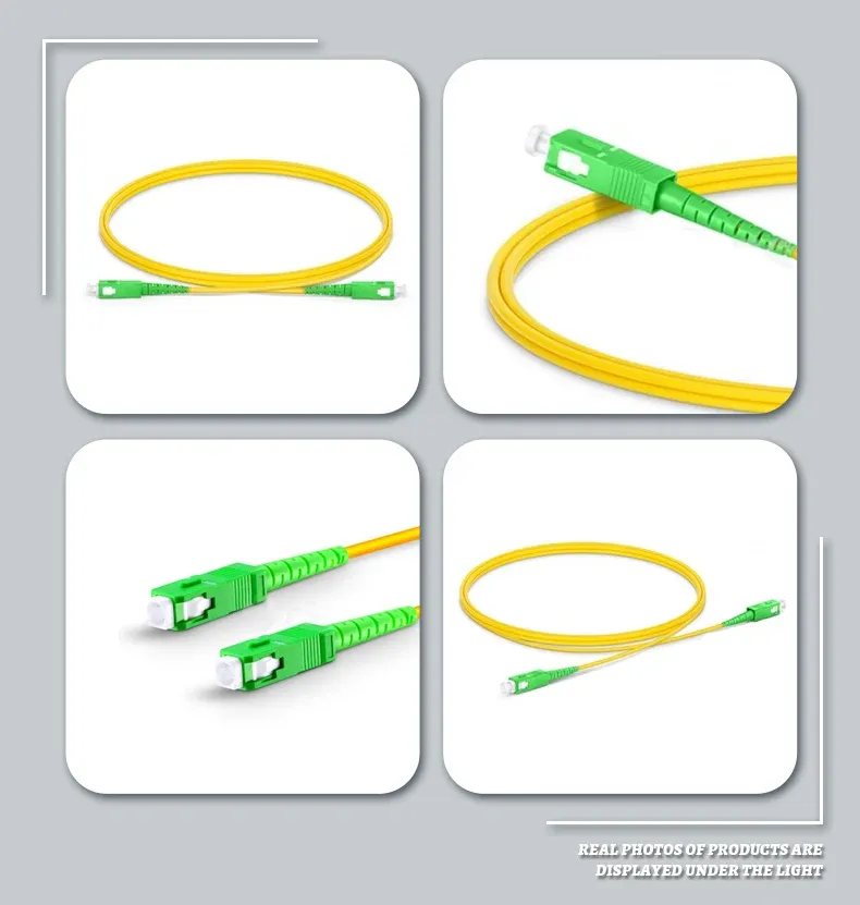 FTTH Optical Fiber Cable/Jumper/Patchcord Scapc/ScUpc Sm Fiber Optic Patchcord  FTTH 1M 2M