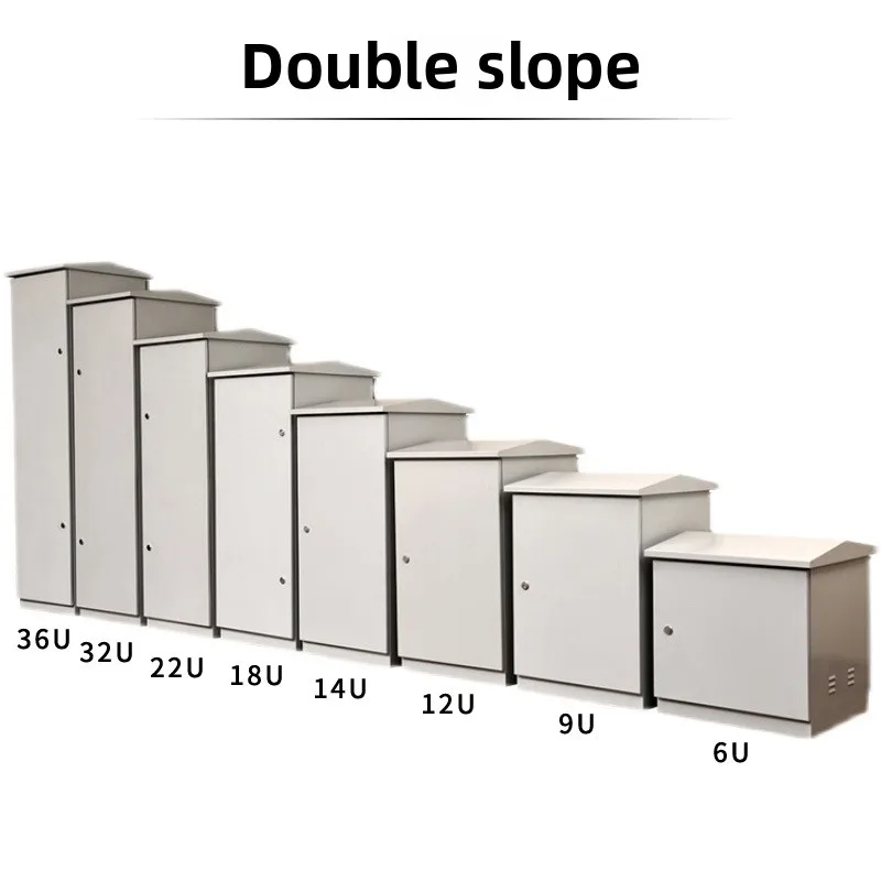 Custom 19-Inch IP55 Stainless Steel Outdoor Telecom Cabinets Waterproof Distribution Box 6U 9U 12U Battery Enclosures-boxintelecom