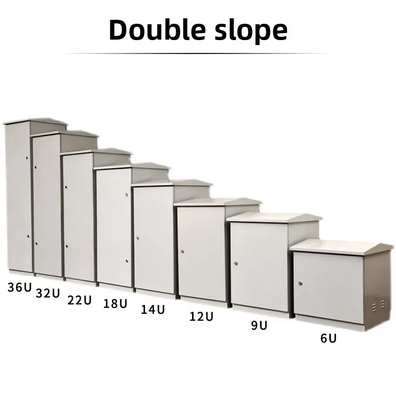 Custom 19-Inch IP55 Stainless Steel Outdoor Telecom Cabinets Waterproof Distribution Box 6U 9U 12U Battery Enclosures-boxintelecom