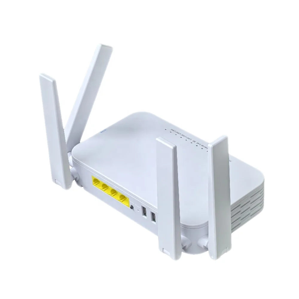 FTTH All New F900P ONT Gpon ONU 4 Port  Epon Xpon ONT 4Ge 2.4G 5G Dual Band WiFi Router Modem-boxintelecom