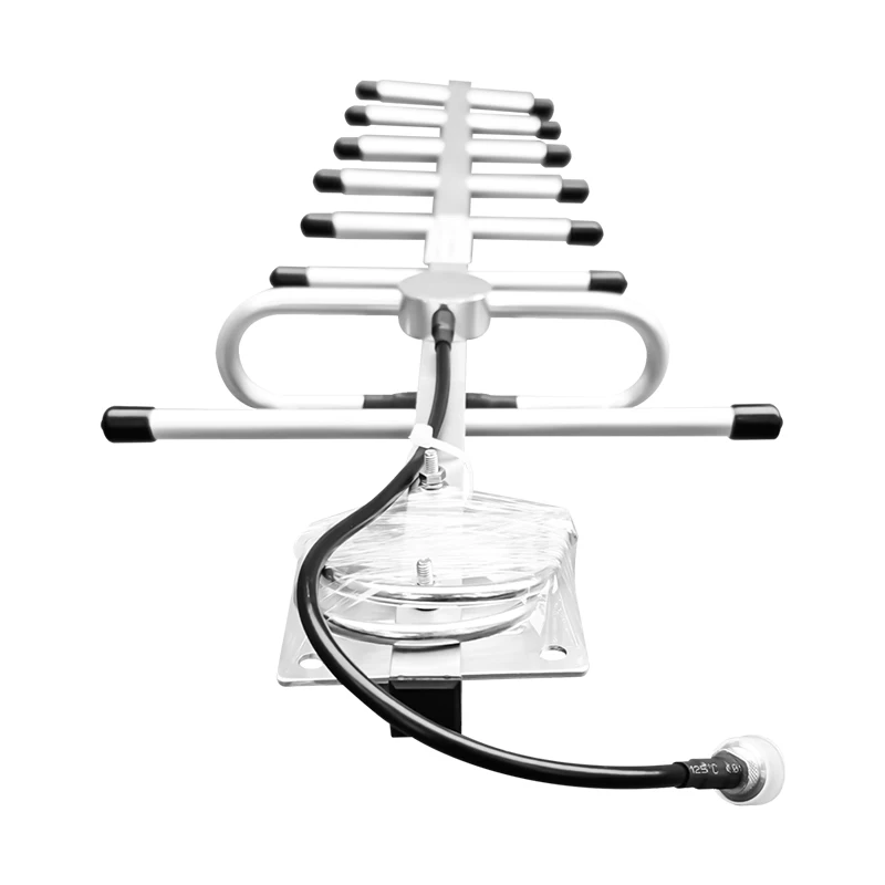 Hot Sale Wide Frequency High Gain 680-860MHz 12DBi UHF VHF Yagi Antenna with N-Female for DAS IBS