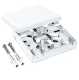 SC LC 86 Type Fiber Optic Faceplate Dual Port FTTH Terminal Box Desktop Optical Cable Outl