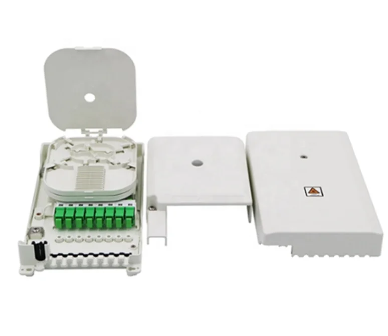 Hot sell loaded with 8 SC adapters 1*8 splitter indoor wall-mounting optic fiber box 1 - 4