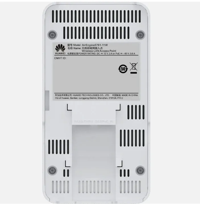 Wireless 11ax indoor type Wi-Fi 6 wall plate access point AirEngine5761S-11W-boxintelecom