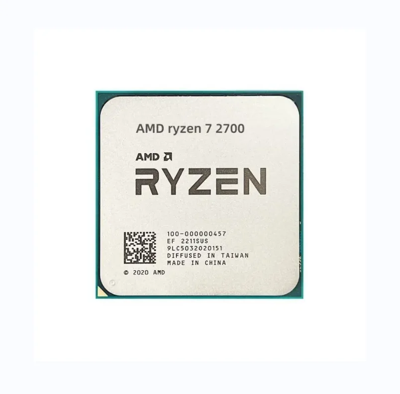 Cheap AMD R7 2700 3.2GHz-4.1GHz Eight-Core 16MB 65W Socket AM4 Desktop Processor CPU-boxintelecom