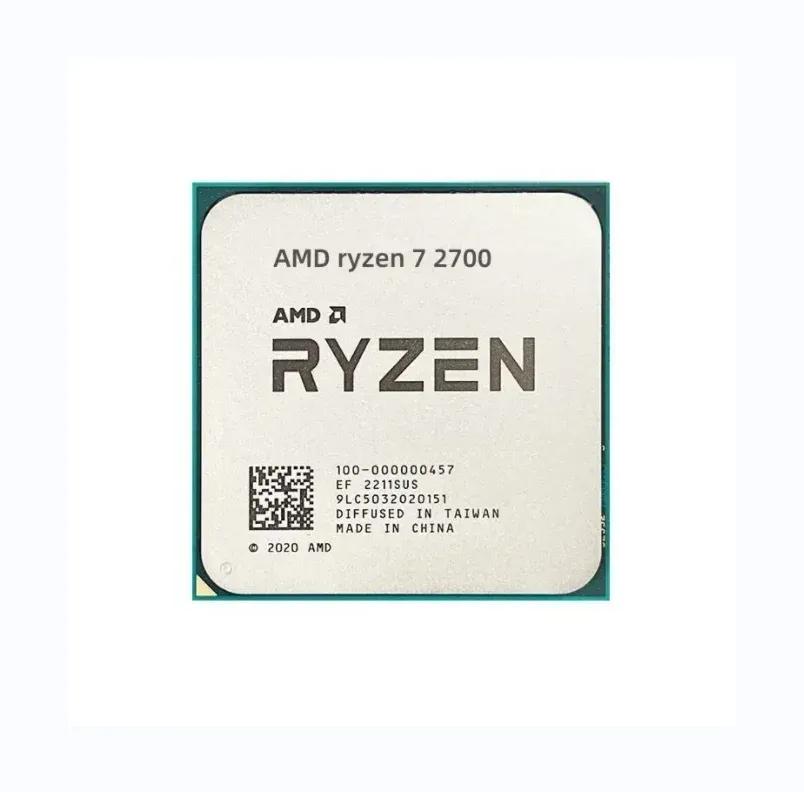Cheap AMD R7 2700 3.2GHz-4.1GHz Eight-Core 16MB 65W Socket AM4 Desktop Processor CPU-boxintelecom