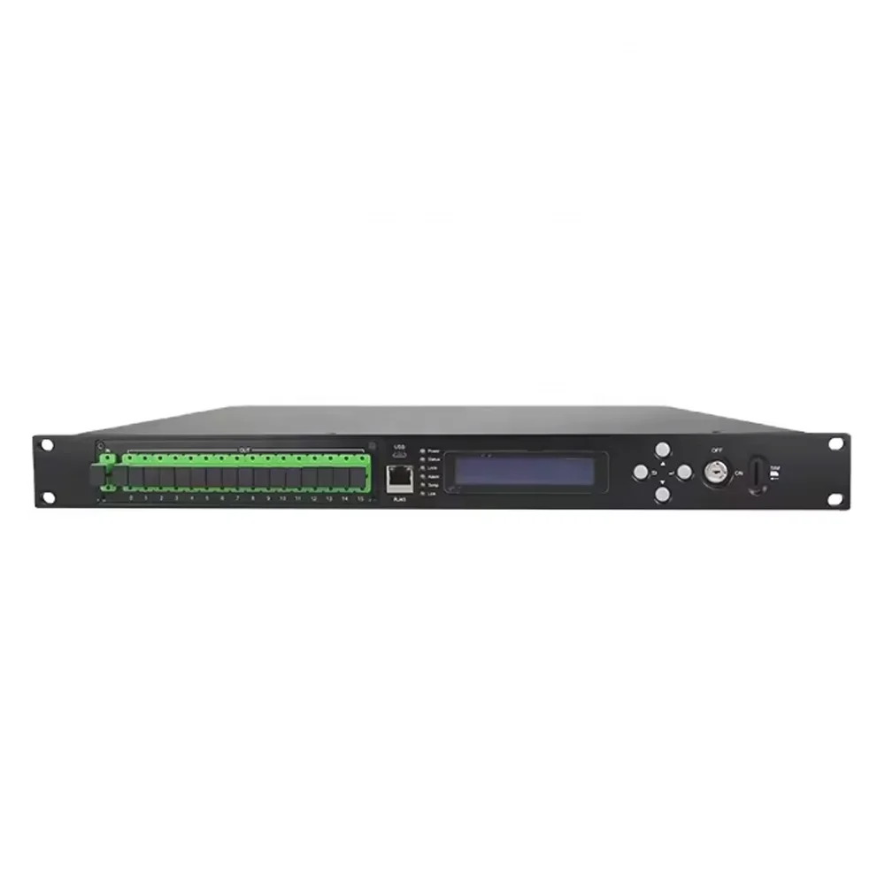 Fiber Optical Amplifier 1U 16 Puertos High Power EDFA 16*19dBm - 16*23dBm 16 Ports 1550nm PON CATV EDFA-boxintelecom