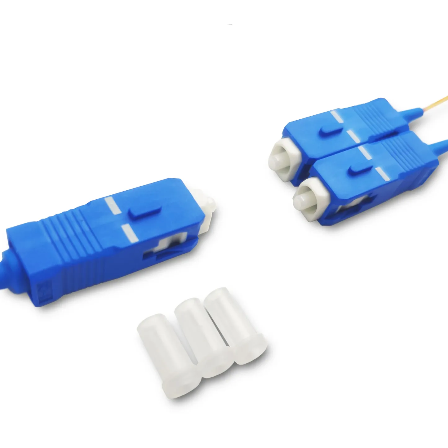 FTTH PLC Splitter 1x2 SCUPC Single Mode PLC Splitter with POE/GSM Support Mini Type Fiber 
