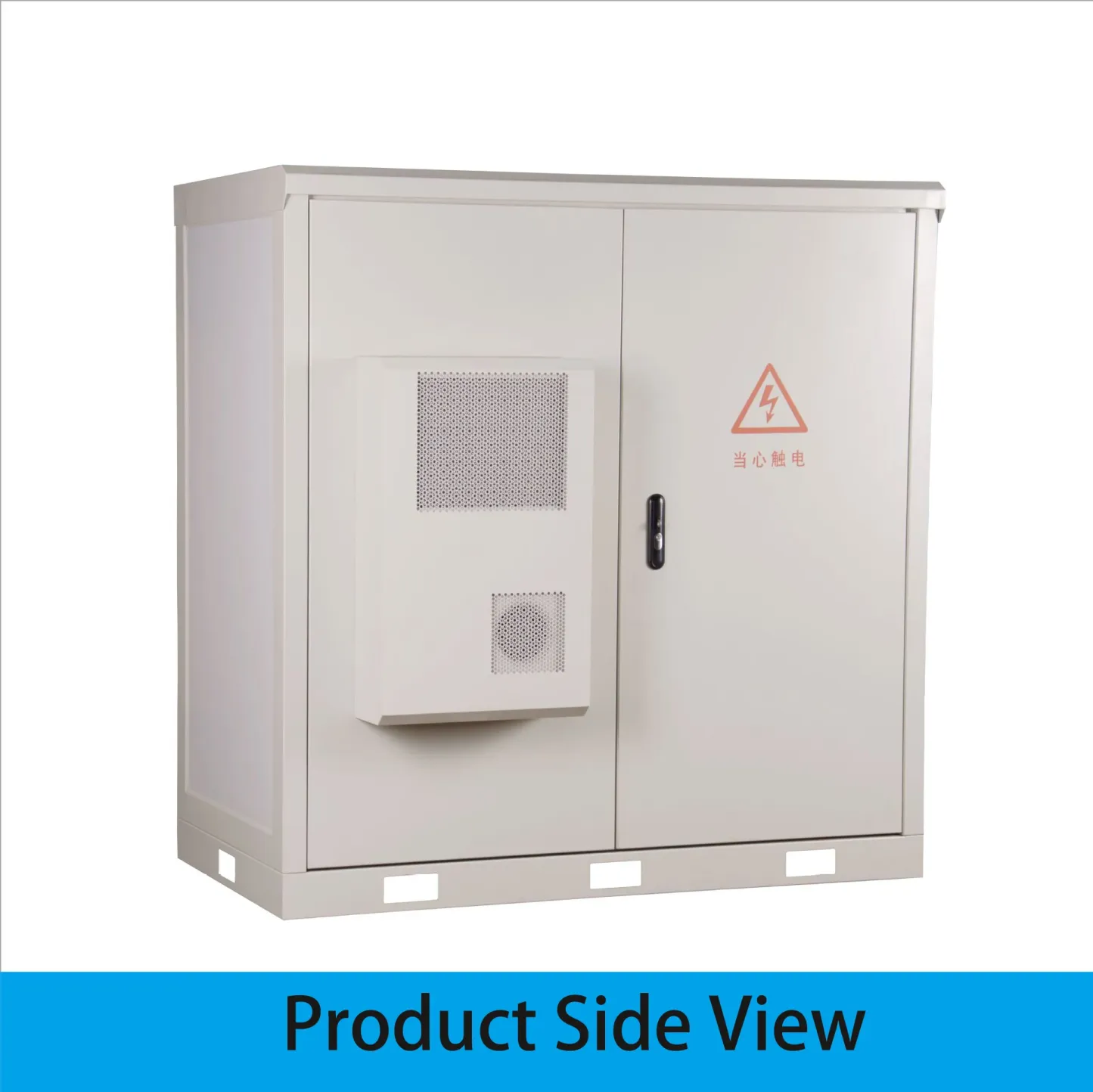 OEM ODM Custom Dual Compartment IP65 Waterproof Galvanized Steel Powder Coated RH Outdoor Cabinet for Electronics Instruments-boxintelecom