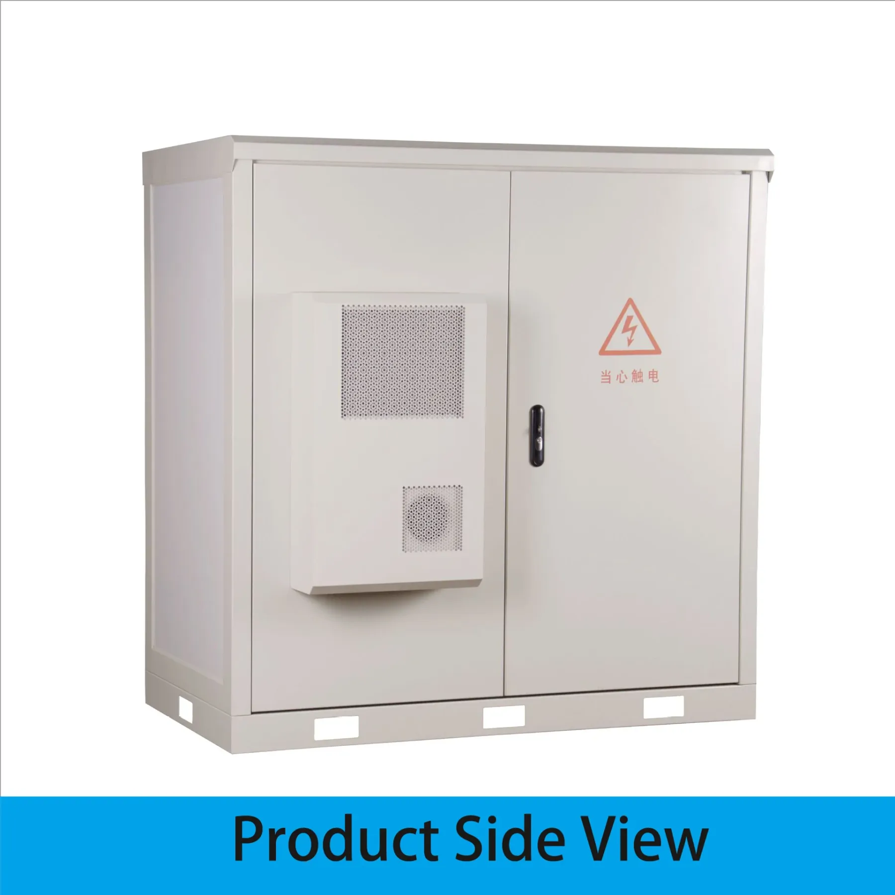 OEM ODM Custom Dual Compartment IP65 Waterproof Galvanized Steel Powder Coated RH Outdoor Cabinet for Electronics Instruments-boxintelecom