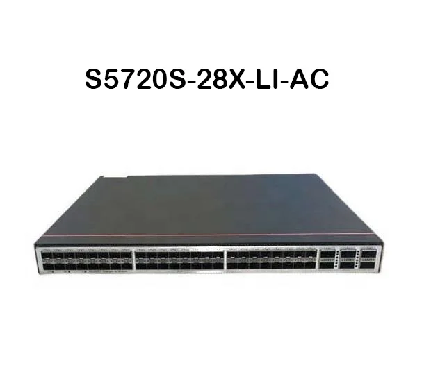 S5720S-28X-LI-AC 24x GE RJ45 + 4x 10GE SFP+ Layer 3 Managed Switch 108Mpps 336Gbps