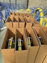 Ultimate Sales Package Fiberglass Cable Push-Pull Duct Rodder Kit with Frame Wheel for 4G 