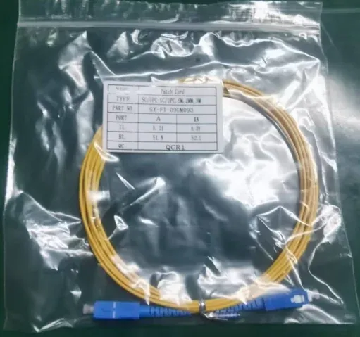 Communication Cables  Fiber Optic Equipment  Fiber Optic Simplex sc Upc to  sc Upc Patch c