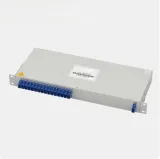 Rack-Mounted Fiber Optic PLC Splitter 1x8/1x16/1x32, Enhanced Thickened Steel Frame SC/UPC