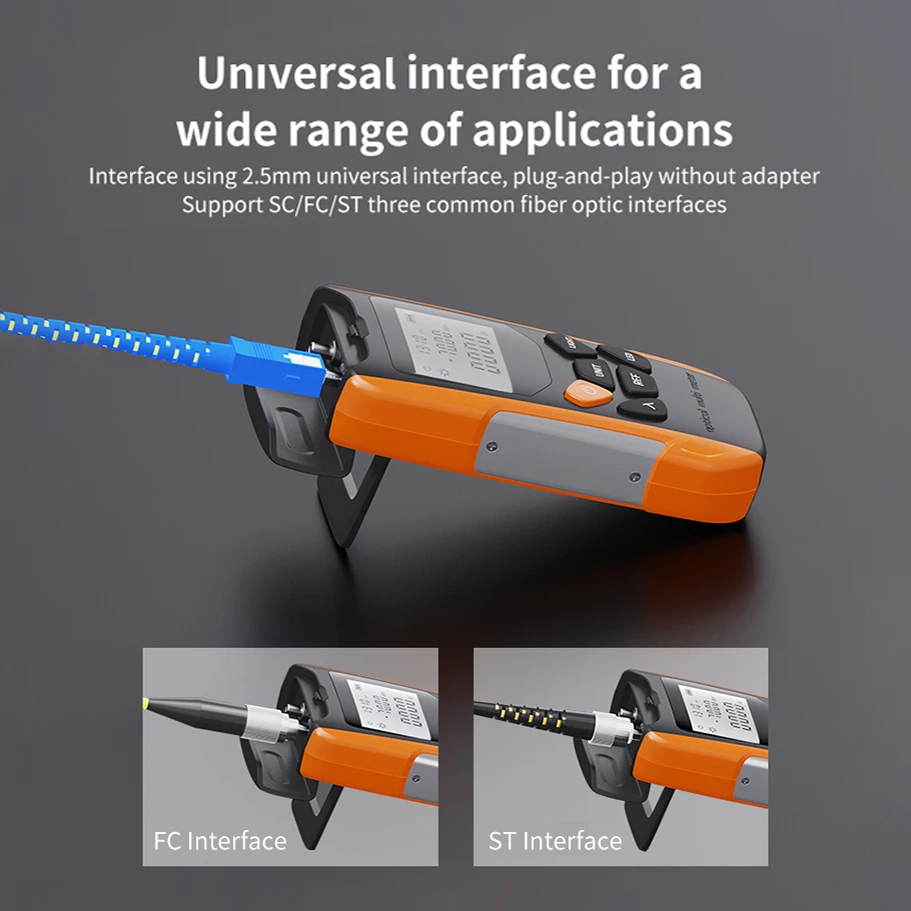 GUANGYAN G9 All in One FIiber Optical Power Meter With Visual Fault Locator Fiber Optic Tester OPM With VFL Removeable Battery-boxintelecom