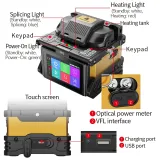 M6 Fiber Optic Fusion Splicer Fiber Optic fusion Splicer 6 Motor Fiber Core Alignment Spli