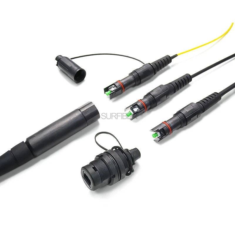 RRU 5G Compatible Hptic SC/APC H Connector IP67 Waterproof SM Fiber Optic Patchcord for FTTH GSM
