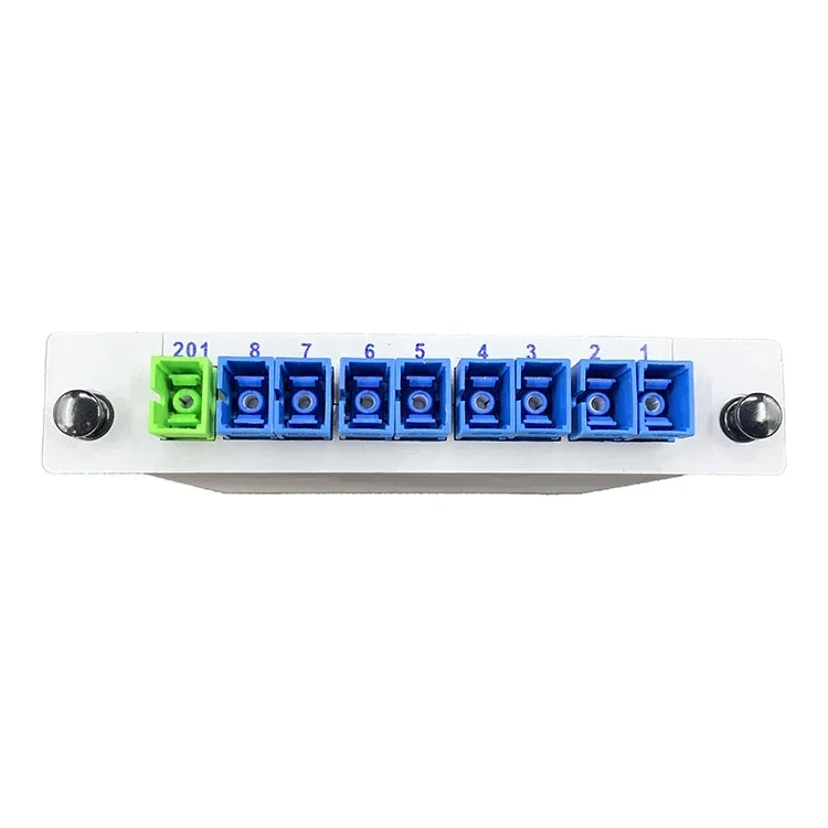 Manufactory Direct Plc 1x8 1x8 Fiber Optic Plc Splitter 1x8 Plc Cascade Type Fiber Splitter-boxintelecom