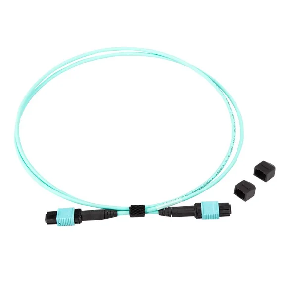 12F MPO(F)-MPO(F)-OM3-10M-3.0-Type B, 12-Core MPO Female to Female OM3 Multimode Fiber Patch Cord-boxintelecom