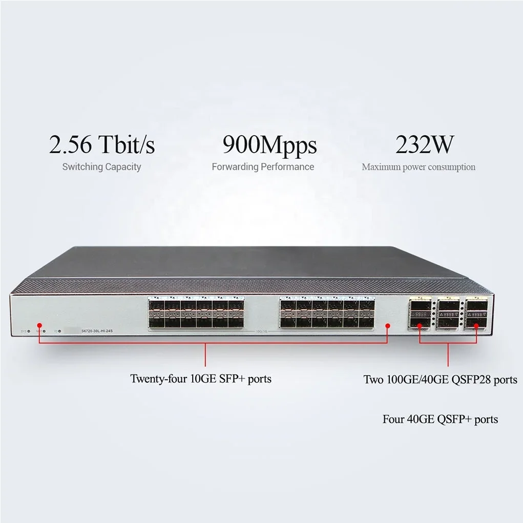HW S6720-30L-HI-24S 02351MXR S6700 Series poe 1000mbps network switch for business