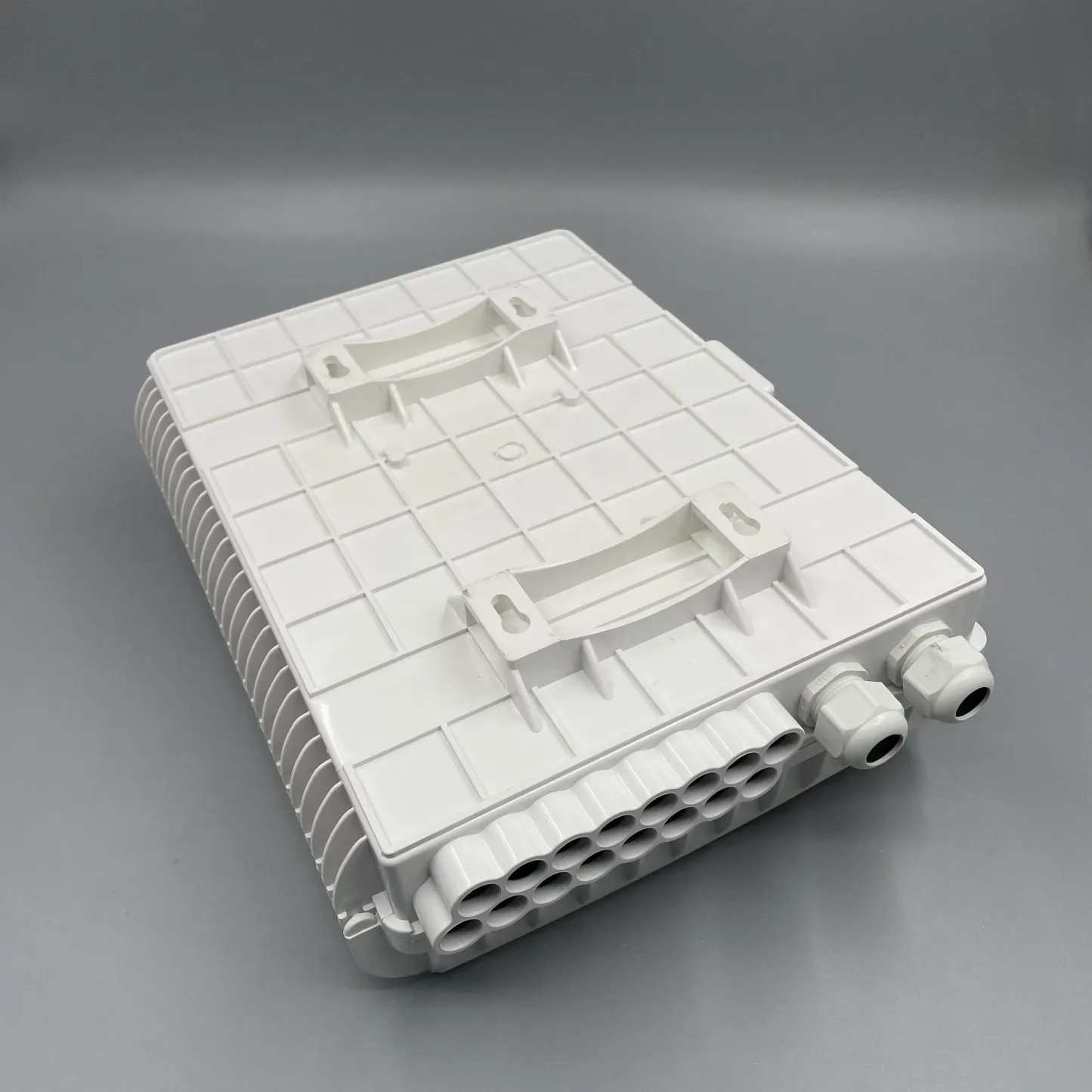 Fiber Optic Distribution Box Plc Splitter White  Black Color Odb Nap 16 Core Optical Fiber Terminal  Ftth Nap  Box-boxintelecom