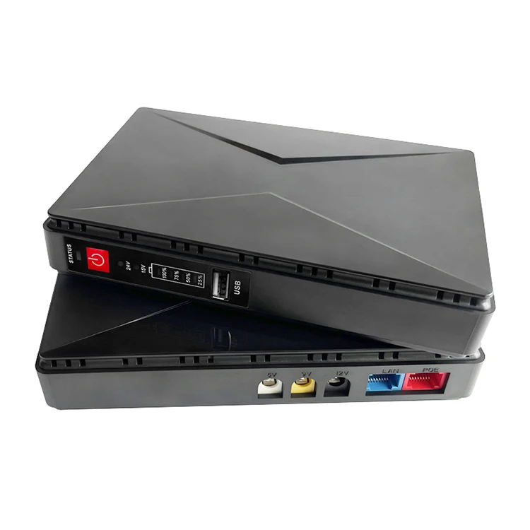 Mini UPS Uninterruptible Power Supply 5V/12V DC Router Optical Modem PoE Emergency Power S
