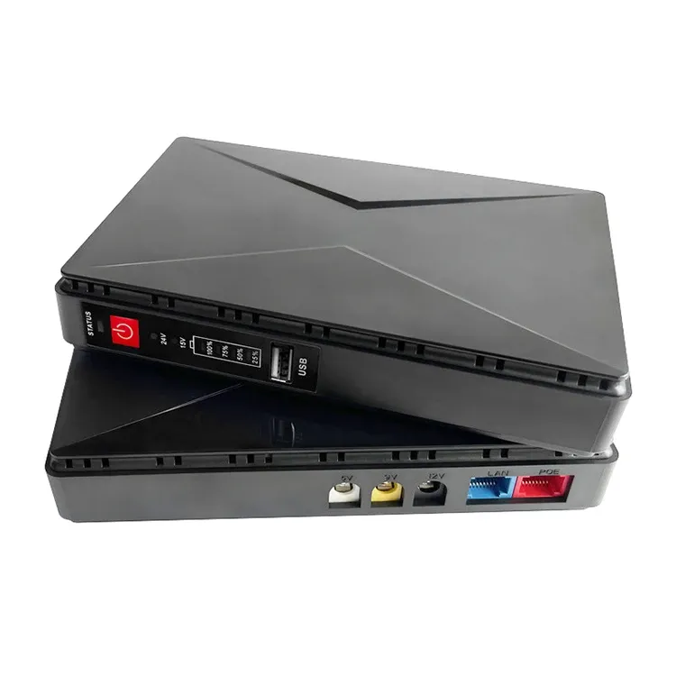 Mini UPS Uninterruptible Power Supply 5V/12V DC Router Optical Modem PoE Emergency Power S