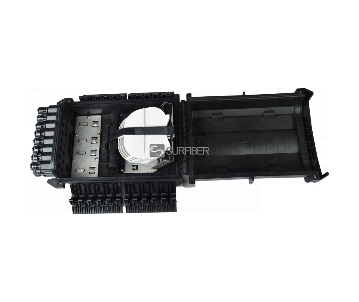 Outdoor 144 Core FTTH Splitter Distribution Box IP65 Waterproof with 12V Power Supply for 