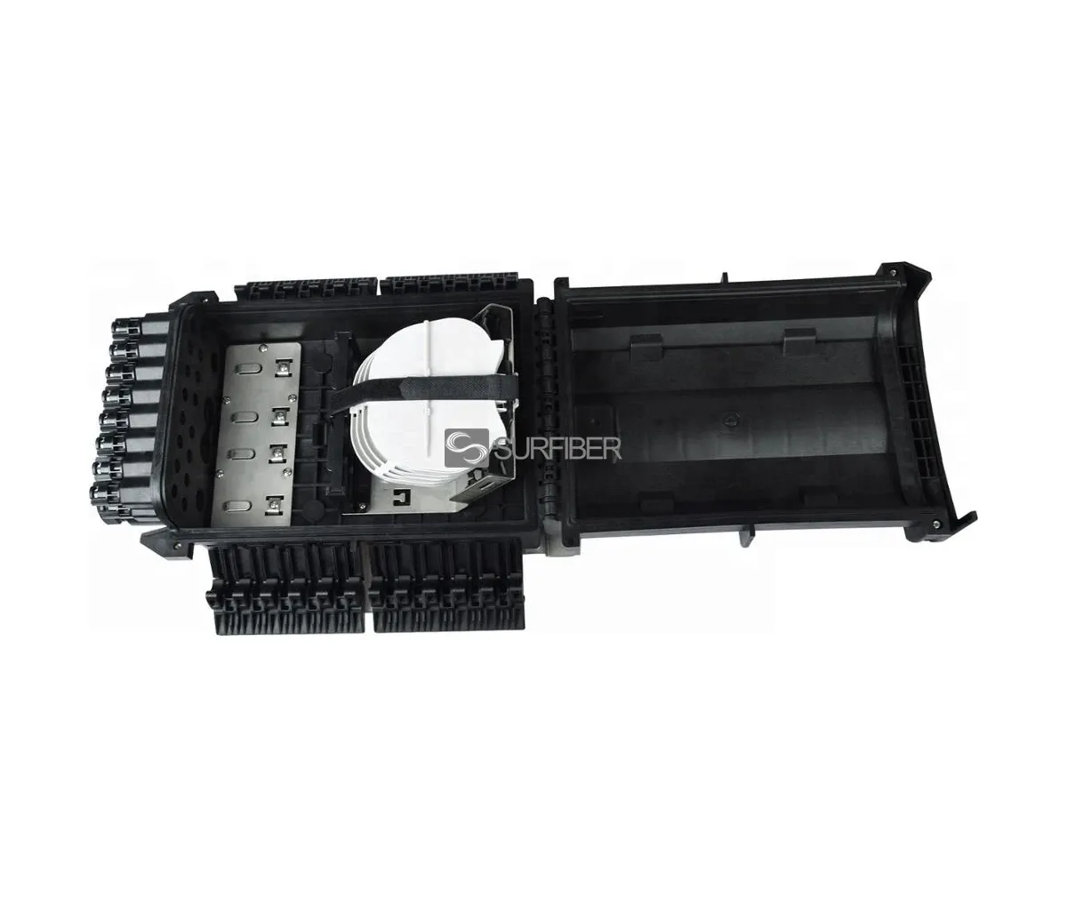 Outdoor 144 Core FTTH Splitter Distribution Box IP65 Waterproof with 12V Power Supply for 