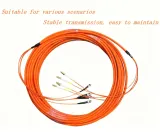 2,4,6, 8,12 Core Multi-Mode Fiber Optic Patch Cable ST-LC to LC/SC/FC Connectors, Bundle F