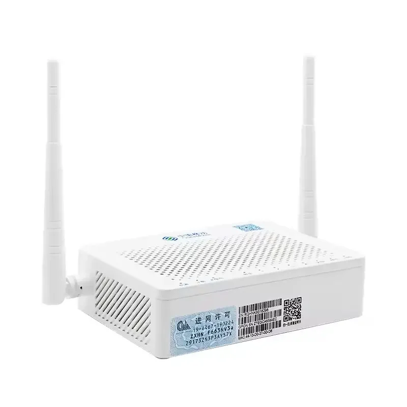 XPON ONT F663NV3a OMCI Hot Sale 1GE+3FE+2.4G WiFi EPON ONU ZX-F663NV3a Wan Access GM220-S Fiber Optic Equipment F460 F660 V6-boxintelecom