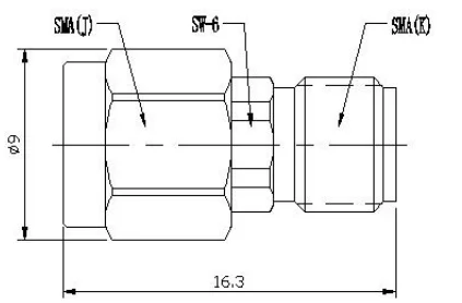 DC-27GHz 2W 50Ω 1-10dB 20dB 30dB Coaxial Fixed Attenuators with SMAF Used in Test&Measurem