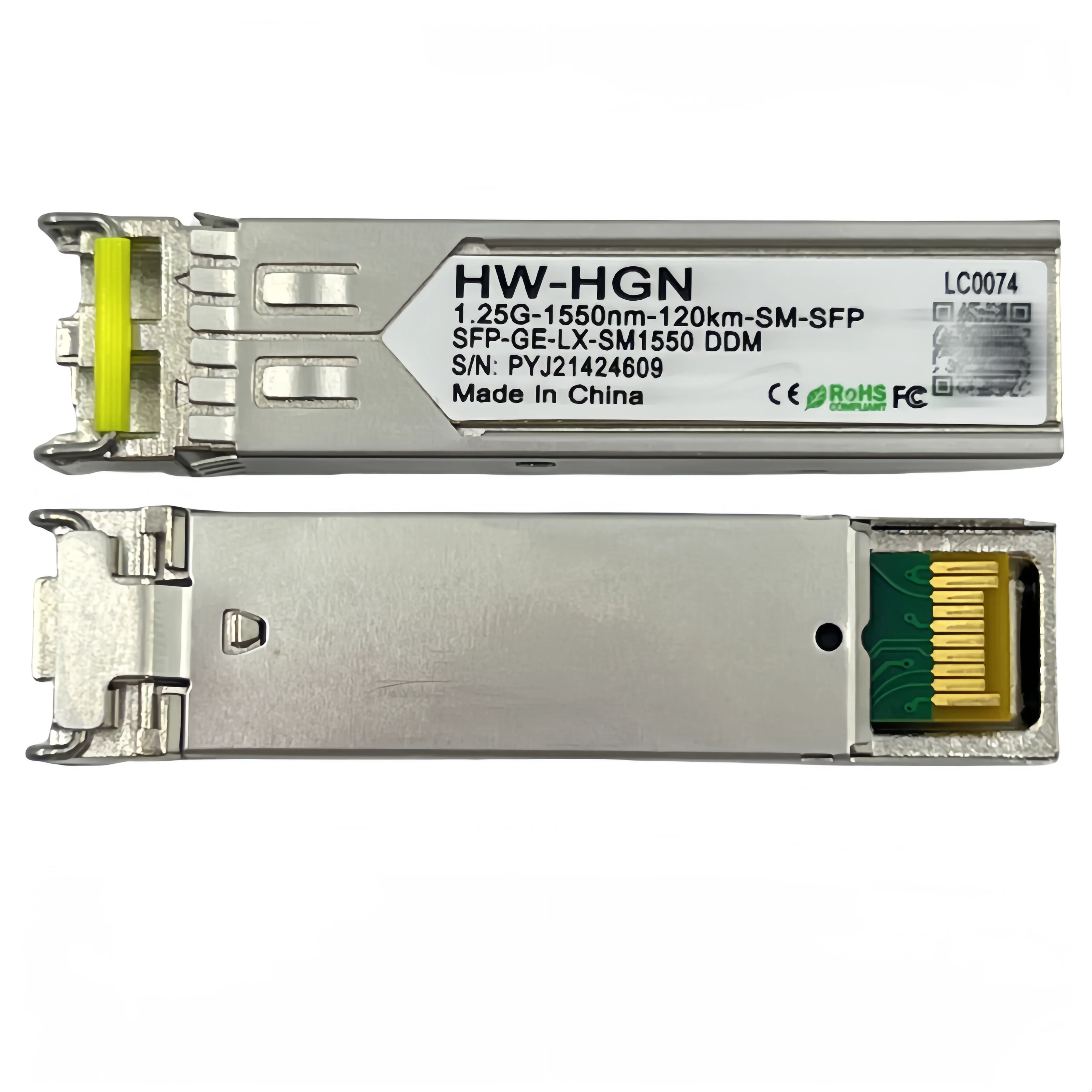 1.25G 1550nm 120km SFP Module SM  GE LX SM1550 DDM Connector Optical Compatible Switch Gigabit Sfp Fiber Transceiver Module-boxintelecom